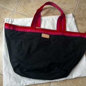 Stylish Kate Spade Black and Red Tote Bag